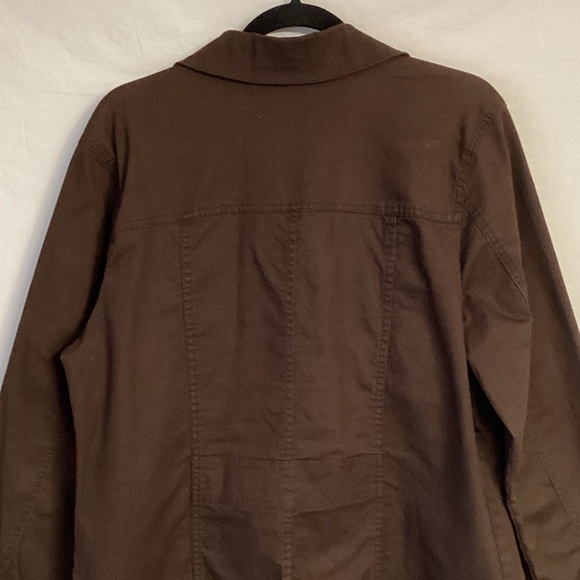 Style & Co. Women's Brown Jeans Jacket Size 14W - Picture 6 of 7